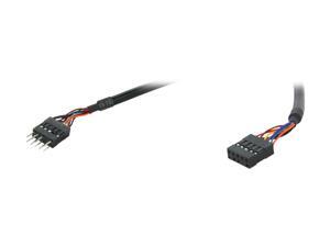 APEVIA CVTAUDIOE25 11 in. Audio Extension cable for a standard audio motherboard