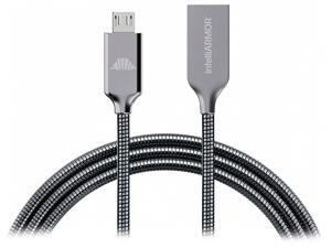 intelliArmor IC-CBSG Metal Gray LynkCable - MicroUSB Cable intelliArmor IC-CBSG Metal Gray LynkCable - MicroUSB Cable