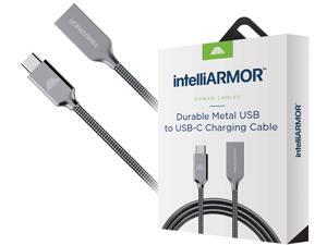 intelliArmor IC-CBSG10 Gray LynkCable USB A to USB C intelliArmor IC-CBSG10 Gray LynkCable USB A to USB C