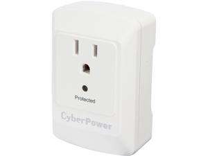 CyberPower CSB100W Wall Mount 1 Outlet 900 joule Essential Surge Protection CyberPower CSB100W Wall Mount 1 Outlet 900 joule Essential Surge Protection