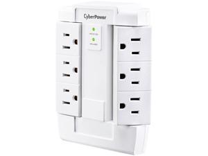 CyberPower CSB600WS Wall Mount 6 Outlets 900 joule Essential Surge Protection CyberPower CSB600WS Wall Mount 6 Outlets 900 joule Essential Surge Protection