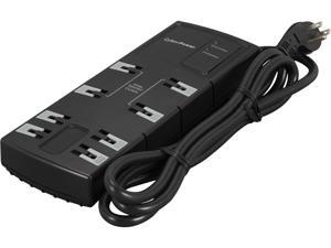 CyberPower CSB806 6 Feet 8 Outlets 1,800 Joules Surge Suppressor CyberPower CSB806 6 Feet 8 Outlets 1,800 Joules Surge Suppressor