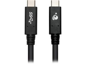 IOGEAR G2LU3CCM12E Black USB-C to USB-C 5 Gbps 6.6 ft. (2m) Cable IOGEAR G2LU3CCM12E Black USB-C to USB-C 5 Gbps 6.6 ft. (2m) Cable