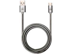 IOGEAR G2LU3CAM02-GY 6.56 ft. Gray Charge & Sync Pro - USB-C to USB-A Cable