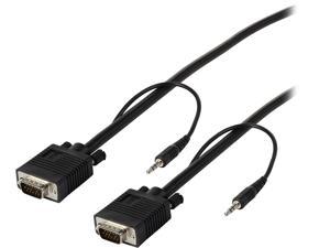 Tripp Lite P504-006 6 ft. HD15M to HD15M SVGA/VGA Monitor Cable w/Built-in Audio connectors