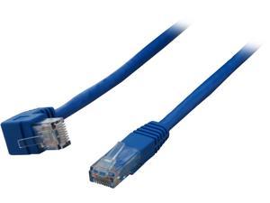 TRIPP LITE N204-010-BL-UP 10 ft. Cat 6 Blue Gigabit Up Angle to Straight Patch Cable