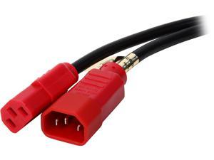 Tripp Lite Model P004-004-RD 4 ft. 18 AWG Power Cord w/ Red Connectors