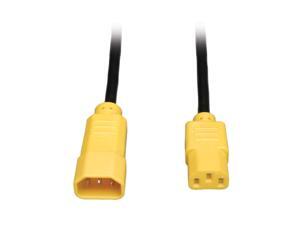 Tripp Lite Model P005-006-YW 6 ft. 14AWG Power Cord w/ Yellow Connectors Tripp Lite Model P005-006-YW 6 ft. 14AWG Power Cord w/ Yellow Connectors