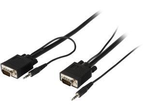 Tripp Lite P504-030 30 ft. Black SVGA/VGA Monitor + Audio Cable with Coax