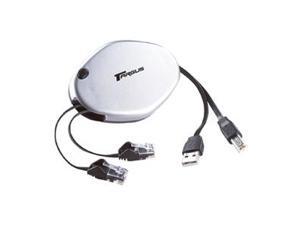 Targus Retractable Phone, Ethernet & USB Cord ACC80US Targus Retractable Phone, Ethernet & USB Cord ACC80US
