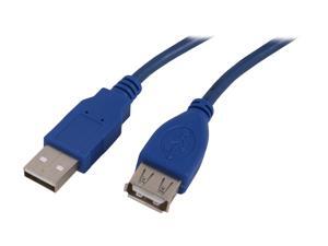 BYTECC USB2-6MF-B Blue Type A Male to Type A Female USB 2.0 Extension Cable BYTECC USB2-6MF-B Blue Type A Male to Type A Female USB 2.0 Extension Cable