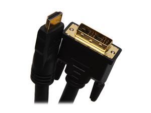 BYTECC HMD-25 25 ft. Black HDMI Male to DVI-D Male HDMI High Speed Male to DVI-D Male Single Link Cable Male to Male BYTECC HMD-25 25 ft. Black HDMI Male to DVI-D Male HDMI High Speed Male to DVI-D Male Single Link Cable Male to Male