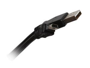 BYTECC USB2-10MIN Black USB 2.0 Type A Male to Mini B Male Cable BYTECC USB2-10MIN Black USB 2.0 Type A Male to Mini B Male Cable