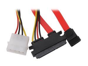 BYTECC SATA-SP118 1.5 ft. Sata and Sata Power 7+15pin Cable, for Sata HDD, Sata OD BYTECC SATA-SP118 1.5 ft. Sata and Sata Power 7+15pin Cable, for Sata HDD, Sata OD