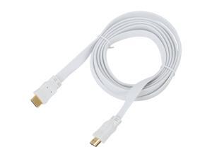 BYTECC HM-F2MW 6 ft. White HDMI male to male HDMI High Speed Male to Male White Cable - Retail pack Male to Male BYTECC HM-F2MW 6 ft. White HDMI male to male HDMI High Speed Male to Male White Cable - Retail pack Male to Male
