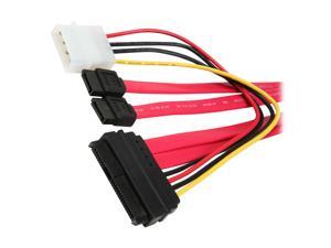 BYTECC Model SAS2927 25" Serial Attached SCSI (SAS) 29pin to 2x7pin Sata and Power Cord Cable BYTECC Model SAS2927 25" Serial Attached SCSI (SAS) 29pin to 2x7pin Sata and Power Cord Cable