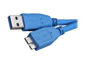 BYTECC USB3-1M-A/MICRO Blue USB 3.0 Male to Micro B Male Cable BYTECC USB3-1M-A/MICRO Blue USB 3.0 Male to Micro B Male Cable