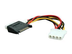 BYTECC SATA-2LP4F 5 in. SATA Power Input 15pin to MOLEX 4pin + Floppy Power Adapter Cable BYTECC SATA-2LP4F 5 in. SATA Power Input 15pin to MOLEX 4pin + Floppy Power Adapter Cable