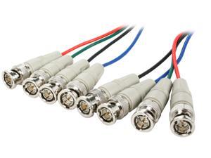 BYTECC 4BNC-6MM 6 ft. 4BNC to 4BNC Cable, Male to Male, Beige Male to Male BYTECC 4BNC-6MM 6 ft. 4BNC to 4BNC Cable, Male to Male, Beige Male to Male