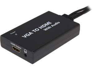 BYTECC HM-CV030 8" VGA to HDMI converter with audio and USB for power Black