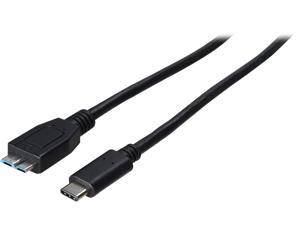 BYTECC U3CM-1MM Black USB 3.1 GEN1 Cable USB Type-C to USB Micro B Male 1M  Cable