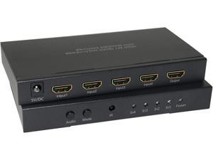BYTECC H401S HDMI 4x1 Quad Multi-Viewer with Seamless Switcher