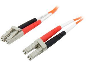 C2G 33173 OM1 Fiber Optic Cable - LC-LC 62.5/125 Duplex Multimode PVC Fiber Cable, Orange (6.6 Feet, 2 Meters)