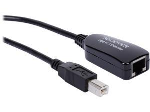 C2G 29353 Black 1-Port USB Superbooster Dongle RJ45 Female to USB B Male - Receiver