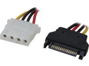 6 in. Serial ATA 15P M To LP4 F Power CBL 6 in. Serial ATA 15P M To LP4 F Power CBL