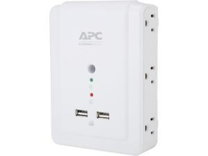 APC SurgeArrest Wall Tap 6 Outlet with 2 USB Charging Ports (replaces P4WUSB)