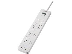 APC 12-Outlet Surge Protector with USB Charging Ports, SurgeArrest Home / Office - White  (PH12U2W)