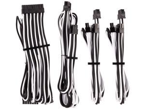 Corsair CP-8920220 Premium Individually Sleeved PSU Cables Starter Kit Type 4 Gen 4 - Black/White