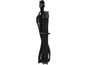 Corsair CP-8920243 2.13 ft. (0.65 m) Premium Individually Sleeved PCIe (Single Connector) Cables Type 4 Gen 4 - Black Corsair CP-8920243 2.13 ft. (0.65 m) Premium Individually Sleeved PCIe (Single Connector) Cables Type 4 Gen 4 - Black