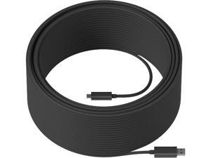 Logitech 939-001805 101 - 1000 ft. Black Strong USB Cable