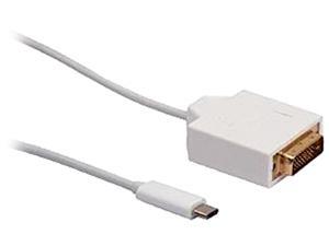 XtremPro 61066 3.1 USB Type-C to DVI Male Adapter Cable w/ 6.6ft, 2M Cable for Macbook, Chromebook - White XtremPro 61066 3.1 USB Type-C to DVI Male Adapter Cable w/ 6.6ft, 2M Cable for Macbook, Chromebook - White