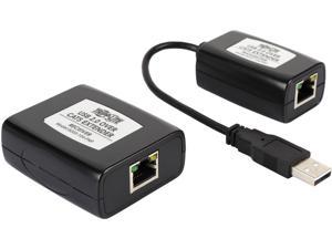 Tripp Lite 4-Port USB 2.0 Over Cat5/Cat6 Extender Hub Kit, Transmitter & Receiver, Hi-Speed USB-A Up to 164 ft. (B203-104-PNP)
