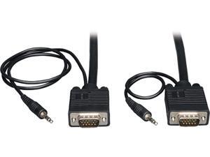 Tripp Lite P504-035 35 ft. VGA Coax Monitor Cable with Audio, High Resolution cable with RGB Coax (HD15 and 3.5mm M/M)