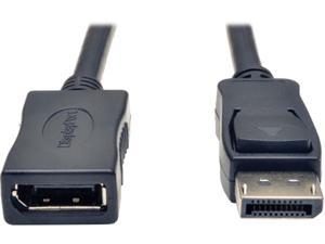 Tripp Lite P579-006 6 ft. Black Connector A	DISPLAYPORT (MALE) Connector B	DISPLAYPORT (FEMALE) DisplayPort Extension Cable with Latches Male to Female
