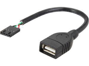 Tripp Lite U024-06N-IDC Black USB 2.0 A Female To USB Adapter Motherboard 4-PIN IDC Header Cable Tripp Lite U024-06N-IDC Black USB 2.0 A Female To USB Adapter Motherboard 4-PIN IDC Header Cable