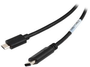 Tripp Lite U040-006-MICRO 6 ft. Black USB 2.0 Hi-Speed Cable (Micro-B Male to USB Type-C Male)