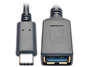 Tripp Lite USB 3.1 Gen 1 (5 Gbps) Adapter Cable, USB Type-C (USB-C) to USB Type-A M/F, 6-in. (U428-06N-F)
