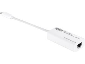 Tripp Lite U436-06N-GBW USB 3.1 Gen 1 Type-C to Gigabit Ethernet NIC Network Adapter, 10/100/1000 Mbps, White