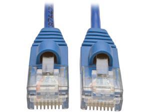 Tripp Lite Cat5e Snagless Molded Slim UTP Patch Cable (M/M), RJ45,  Blue, 3 ft. (N001-S03-BL)