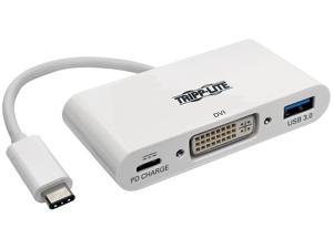 Tripp Lite USB C to DVI Multiport Adapter Converter Hub USB Type C to DVI (U444-06N-DU-C)