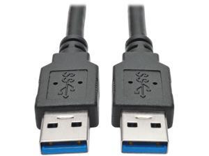 Tripp Lite 6 ft. USB 3.0 SuperSpeed A/A Cable (M/M), 28/24 AWG, 5 Gbps, Black, 6' (U320-006-BK) Tripp Lite 6 ft. USB 3.0 SuperSpeed A/A Cable (M/M), 28/24 AWG, 5 Gbps, Black, 6' (U320-006-BK)