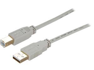 Tripp Lite 10 ft. USB 2.0 Hi-Speed A/B Cable (M/M), 28/24 AWG, 480 Mbps, Beige, 10' (U022-010-BE) Tripp Lite 10 ft. USB 2.0 Hi-Speed A/B Cable (M/M), 28/24 AWG, 480 Mbps, Beige, 10' (U022-010-BE)