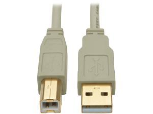 Tripp Lite 15 ft. USB 2.0 Hi-Speed A/B Cable (M/M), 28/24 AWG, 480 Mbps, Beige, 15' (U022-015-BE) Tripp Lite 15 ft. USB 2.0 Hi-Speed A/B Cable (M/M), 28/24 AWG, 480 Mbps, Beige, 15' (U022-015-BE)