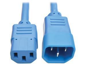 Tripp Lite Model P004-003-ABL 3 ft. Standard Computer Power Extension Cord, 10A, 18 AWG (IEC-320-C14 to IEC-320-C13) Male to Female