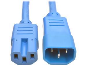 Tripp Lite Heavy-Duty Computer Power Cord, 15A, 14 AWG (IEC-320-C14 to IEC-320-C15), Blue, 6 ft. (P018-006-ABL)