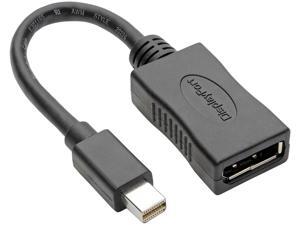 Tripp Lite Mini DisplayPort to DisplayPort Adapter 4K @ 60Hz mDP to DP 6in (P139-06N-DP4K6B) Tripp Lite Mini DisplayPort to DisplayPort Adapter 4K @ 60Hz mDP to DP 6in (P139-06N-DP4K6B)